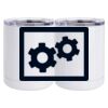 10 oz. White Stainless Steel Short Tumbler Thumbnail