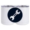 10 oz. White Stainless Steel Short Tumbler Thumbnail