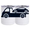 10 oz. White Stainless Steel Short Tumbler Thumbnail