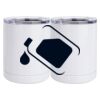 10 oz. White Stainless Steel Short Tumbler Thumbnail