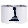 10 oz. White Stainless Steel Short Tumbler Thumbnail