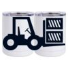 10 oz. White Stainless Steel Short Tumbler Thumbnail