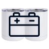 10 oz. White Stainless Steel Short Tumbler Thumbnail