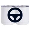 10 oz. White Stainless Steel Short Tumbler Thumbnail