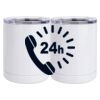 10 oz. White Stainless Steel Short Tumbler Thumbnail