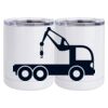 10 oz. White Stainless Steel Short Tumbler Thumbnail