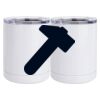 10 oz. White Stainless Steel Short Tumbler Thumbnail