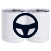10 oz. White Stainless Steel Short Tumbler Thumbnail
