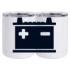 10 oz. White Stainless Steel Short Tumbler Thumbnail