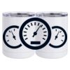 10 oz. White Stainless Steel Short Tumbler Thumbnail