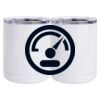 10 oz. White Stainless Steel Short Tumbler Thumbnail