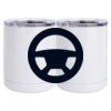 10 oz. White Stainless Steel Short Tumbler Thumbnail