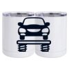 10 oz. White Stainless Steel Short Tumbler Thumbnail