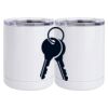 10 oz. White Stainless Steel Short Tumbler Thumbnail
