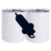 10 oz. White Stainless Steel Short Tumbler Thumbnail