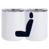 10 oz. White Stainless Steel Short Tumbler Thumbnail