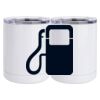 10 oz. White Stainless Steel Short Tumbler Thumbnail