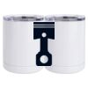10 oz. White Stainless Steel Short Tumbler Thumbnail