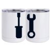 10 oz. White Stainless Steel Short Tumbler Thumbnail