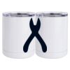 10 oz. White Stainless Steel Short Tumbler Thumbnail