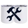 10 oz. White Stainless Steel Short Tumbler Thumbnail