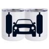 10 oz. White Stainless Steel Short Tumbler Thumbnail