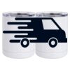 10 oz. White Stainless Steel Short Tumbler Thumbnail