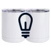 10 oz. White Stainless Steel Short Tumbler Thumbnail