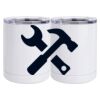 10 oz. White Stainless Steel Short Tumbler Thumbnail