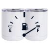 10 oz. White Stainless Steel Short Tumbler Thumbnail