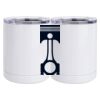 10 oz. White Stainless Steel Short Tumbler Thumbnail