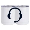 10 oz. White Stainless Steel Short Tumbler Thumbnail