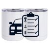 10 oz. White Stainless Steel Short Tumbler Thumbnail