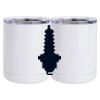 10 oz. White Stainless Steel Short Tumbler Thumbnail