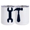 10 oz. White Stainless Steel Short Tumbler Thumbnail
