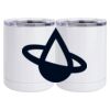 10 oz. White Stainless Steel Short Tumbler Thumbnail