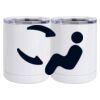 10 oz. White Stainless Steel Short Tumbler Thumbnail