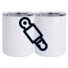 10 oz. White Stainless Steel Short Tumbler Thumbnail