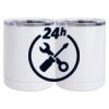 10 oz. White Stainless Steel Short Tumbler Thumbnail