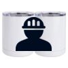 10 oz. White Stainless Steel Short Tumbler Thumbnail