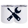 10 oz. White Stainless Steel Short Tumbler Thumbnail