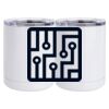 10 oz. White Stainless Steel Short Tumbler Thumbnail