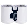 10 oz. White Stainless Steel Short Tumbler Thumbnail