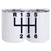 10 oz. White Stainless Steel Short Tumbler Thumbnail
