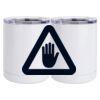10 oz. White Stainless Steel Short Tumbler Thumbnail
