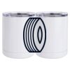 10 oz. White Stainless Steel Short Tumbler Thumbnail