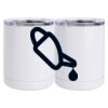 10 oz. White Stainless Steel Short Tumbler Thumbnail