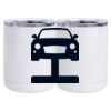 10 oz. White Stainless Steel Short Tumbler Thumbnail