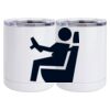 10 oz. White Stainless Steel Short Tumbler Thumbnail