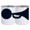 10 oz. White Stainless Steel Short Tumbler Thumbnail